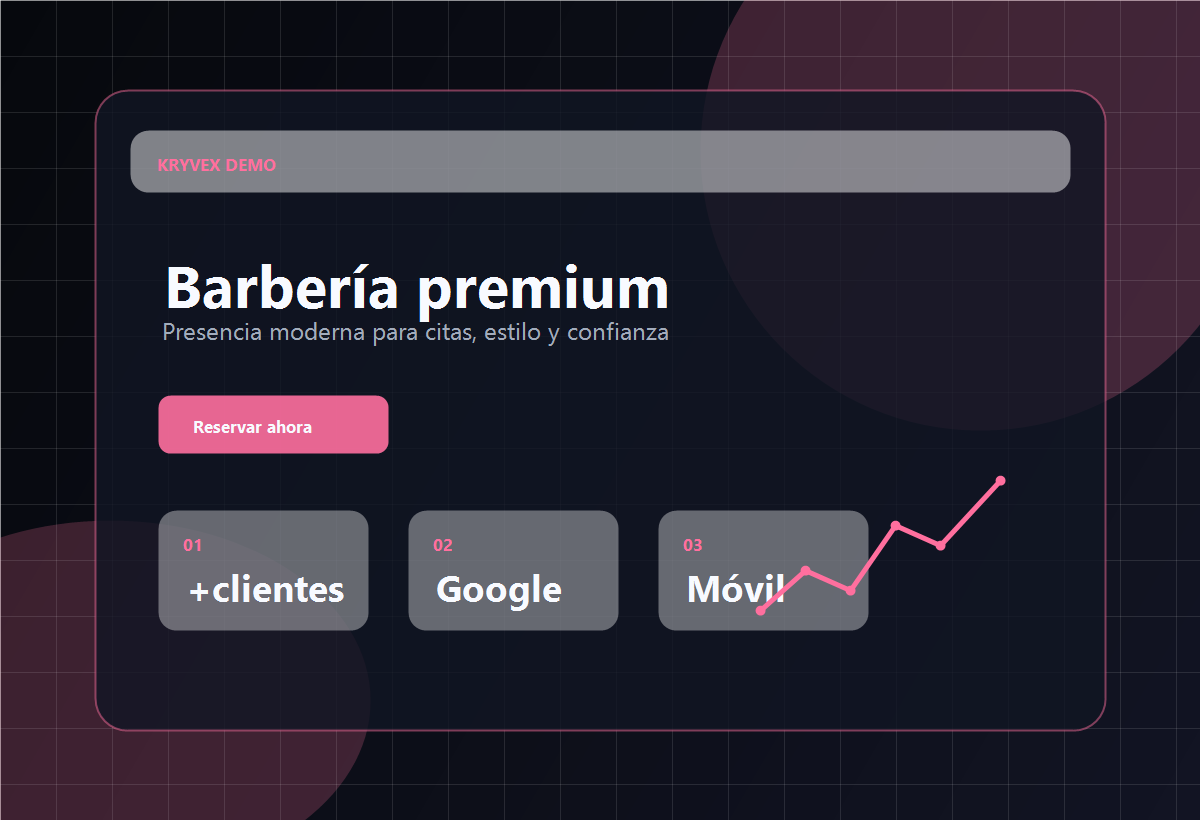 Demo de web moderna para barbería